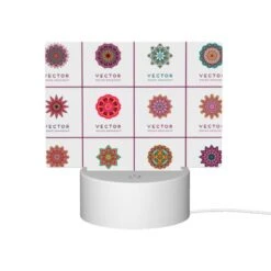 Rectangular Acrylic Night Light, A Collection Of Colorful Geometric Shapes. -Cute Night Light Shop 3c11e3b5c53f9d11a0660efa3db5893c01db74f2