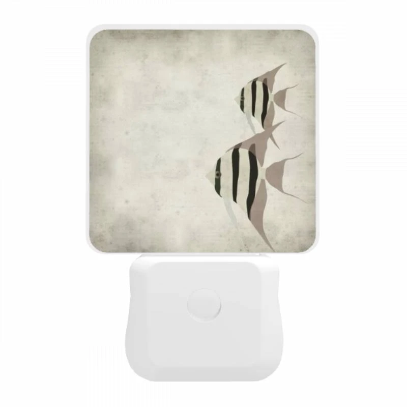 Night Light, A black and white image of a fish with a white stripe on its face. Night Light, A Black And White Image Of A Fish With A White Stripe On Its Face. -Cute Night Light Shop 3c1875c4ec9636565b549f12d9c9e61187816bd6