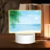 Rectangular Acrylic Night Light, A Beach Scene With A Palm Tree -Cute Night Light Shop 3d06990f8056e775a3f8ed265364cacc9d51a902