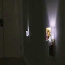 Night Light, A Colorful Poster With Halloween Decorations And A Witch On A Broom. -Cute Night Light Shop 3db8420e0fa64aa2708ecc951075f9f7714b4a5e