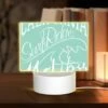 Rectangular Acrylic Night Light, A Surfboard With The Words California Riders Surf Surf Surf On It. -Cute Night Light Shop 3df5336ad119f74fdf77d1ed8879daffaee65d20