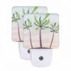 Night Light Set Of 2, Three Palm Trees Are Standing In The Sand. -Cute Night Light Shop 3effe45b4f6ef59ac594039f25429cb29a7f8e37 1