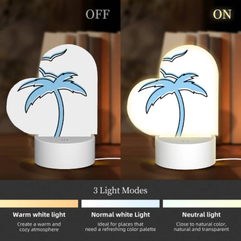 Love Acrylic Night Light, A blue and white palm tree. Love Acrylic Night Light, A Blue And White Palm Tree. -Cute Night Light Shop 3f6a5f4f92c206ce373bb4895db58f1b5ef1dc29