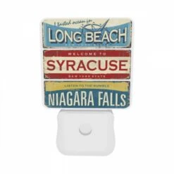 Night Light Set Of 2, A Sign That Says "Welcome To Syracuse -Cute Night Light Shop 3f8d9ebea827b24e0c3fbe0e53b37678c504faa5