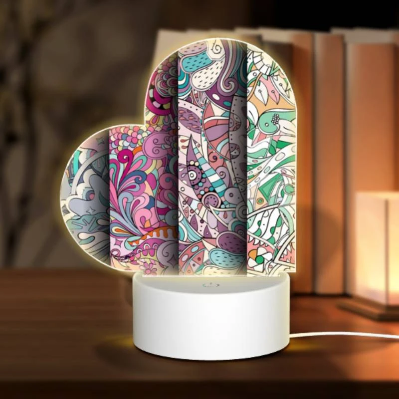 Love Acrylic Night Light, Three colorful and intricate designs are displayed side by side. Love Acrylic Night Light, Three Colorful And Intricate Designs Are Displayed Side By Side. -Cute Night Light Shop 3fa3309118d3fa38ba715825cba850149999a18d
