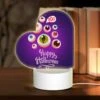 Love Acrylic Night Light, A Purple Background With A Happy Halloween Sign And A Bunch Of Eyes. -Cute Night Light Shop 403facb0a094a72b3e3d5d2175e4595f9cbfa76c