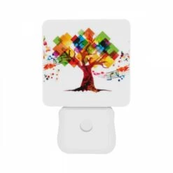 Night Light Set Of 2, A Colorful Tree With A Music Theme. -Cute Night Light Shop 40835e62521f18c80d78e6099b89cca631e9af77