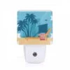 Night Light, A Colorful Beach Chair With A Red And White Striped Towel On It -Cute Night Light Shop 40bbead4b90f6f8f350fcaaa16900f421b0b162f