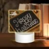 Rectangular Acrylic Night Light, A Chalkboard With The Words "Happy Halloween" Written On It. 2 Rectangular Acrylic Night Light, A Chalkboard With The Words "Happy Halloween" Written On It. -Cute Night Light Shop 40f5a978a2ddfc34fa4302f5ed7a38c2cc34b007