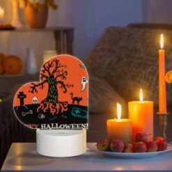 Love Acrylic Night Light, A Tree With A Skull On It And A Bone In Front Of It. -Cute Night Light Shop 414d37584522871076c5a5855ce7cbff3e3037d2