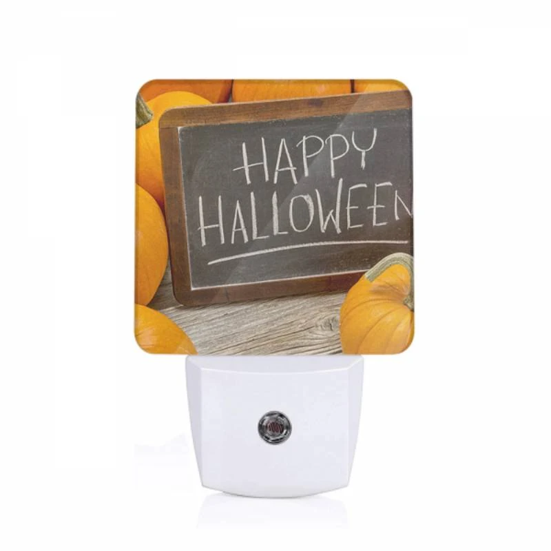 Night Light, A chalkboard sign that says "Happy Halloween" is placed in front of a pile of pumpkins. Night Light, A Chalkboard Sign That Says "Happy Halloween" Is Placed In Front Of A Pile Of Pumpkins. -Cute Night Light Shop 42af936c12b0c28d1d2f83e4c086f8c34fa0539e