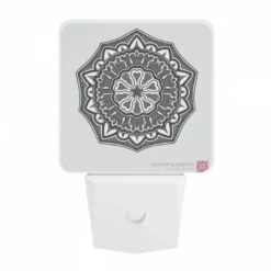 Night Light, A Black And White Drawing Of A Flower. -Cute Night Light Shop 42d524ca29be0905dc9325ca455f76c63a8470f3