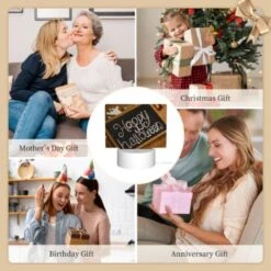 Rectangular Acrylic Night Light, A Chalkboard With The Words "Happy Halloween" Written On It. -Cute Night Light Shop 43811149e37431ff2df05e057b0b1ee05428e120