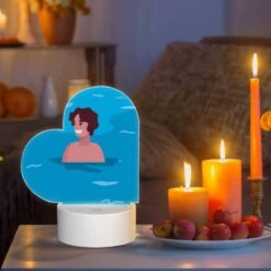 Love Acrylic Night Light, A Man Is Swimming In The Ocean -Cute Night Light Shop 44f8fd1dbdab29e3e6ec4b9d19a324983c1cee00