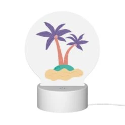 Round Acrylic Night Light, A Cartoon Drawing Of A Palm Tree On A Sandy Beach. 11 Round Acrylic Night Light, A Cartoon Drawing Of A Palm Tree On A Sandy Beach. -Cute Night Light Shop 45776ee9f3ef4486851ea8fa786bb9a429350b08