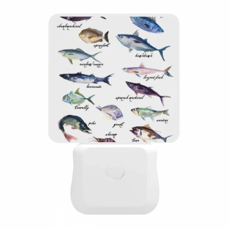 Night Light, A collection of fish with their names written above them. Night Light, A Collection Of Fish With Their Names Written Above Them. -Cute Night Light Shop 463561fb1621bd6628a9e44d2d8137ecd903cf49