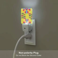 Night Light Set Of 2, A Colorful Flower With A Purple Center And Yellow Petals. 6 Night Light Set Of 2, A Colorful Flower With A Purple Center And Yellow Petals. -Cute Night Light Shop 47c674909d7430b4081318cab3403589765008de