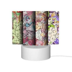 Rectangular Acrylic Night Light, Four Different Colored Paintings Of Flowers. -Cute Night Light Shop 48d5596bb348a9232034ef20f19eb84892cb0539
