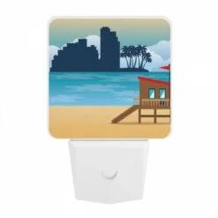Night Light, A Beach Scene With A Lifeguard Tower And A Palm Tree. 9 Night Light, A Beach Scene With A Lifeguard Tower And A Palm Tree. -Cute Night Light Shop 493855d8d75f8d367b33b9113853ac6eddb2d7b5