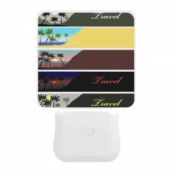 Night Light, A Series Of Four Pictures Of A Beach With The Word "Travel" Written In Each. -Cute Night Light Shop 49f86f6b4351e2f58706c6b07d52b76670ce11e2