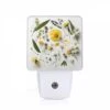 Night Light, A Collection Of Flowers And Leaves On A White Background. -Cute Night Light Shop 4a701156fd27a792f5f76aa3df4fe84407dbb0fc