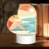 Love Acrylic Night Light, A Woman Wearing A Hat Sits On The Beach. 2 Love Acrylic Night Light, A Woman Wearing A Hat Sits On The Beach. -Cute Night Light Shop 4b55524dcfcb94ecdeb49ebf41971ce221a5e858