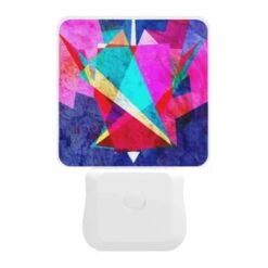 Night Light, A Colorful Abstract Art Piece With A Blue Background. -Cute Night Light Shop 4c74126df6832c47247437f7c2994f7c4da6bb7a