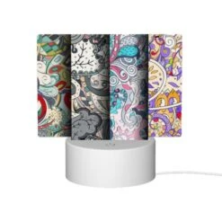 Rectangular Acrylic Night Light, Three Colorful Artworks Are Displayed Side By Side. -Cute Night Light Shop 4c761135b3795070d2d8b077330ad270ae4a25c5