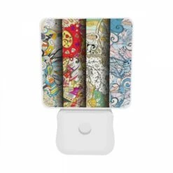 Night Light Set Of 2, Three Colorful And Artistic Designs Are Displayed On A Wall. -Cute Night Light Shop 4d719d0a943acfc4b5b187526396ee2efa246bd1