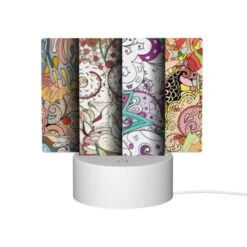 Rectangular Acrylic Night Light, Four Different Colored Paintings Of Swirls And Designs. -Cute Night Light Shop 4ec3297cc88cd298044a736fbfed04d76e7119f2