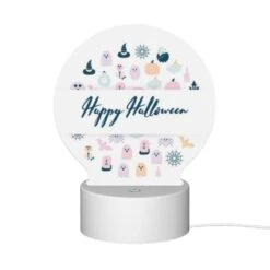Round Acrylic Night Light, A Collection Of Halloween-themed Images -Cute Night Light Shop 4ee9b4f71c495103dc48c1ec3f2a08a7dc9ee413