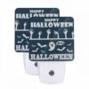 Night Light Set Of 2, A Poster With A Ghost And The Words "Happy Halloween" On It. 1 Night Light Set Of 2, A Poster With A Ghost And The Words "Happy Halloween" On It. -Cute Night Light Shop 4f07f1fdc814adfa91dc4fa6b284ee7b7bda8908