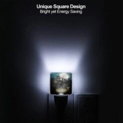 Night Light Set Of 2, A Halloween Poster With A Spooky House And Pumpkins. -Cute Night Light Shop 4fd32948a7681583f40c41e57282aea63fb8038f