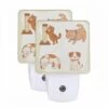 Night Light Set Of 2, Four Different Colored Cats Are Shown Playing With A Toy. 1 Night Light Set Of 2, Four Different Colored Cats Are Shown Playing With A Toy. -Cute Night Light Shop 50e74cab5b3e022e1c4377c8a34f681e56a2b0a4