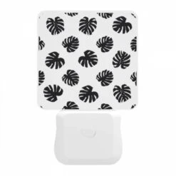 Night Light, A Pattern Of Black And White Flowers. -Cute Night Light Shop 5116adbd3d994f1beadfb8c9659600d37df93252