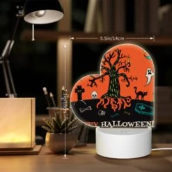 Love Acrylic Night Light, A Tree With A Skull On It And A Bone In Front Of It. -Cute Night Light Shop 51293b03890b77b35744318f468d71fb0bfc79da
