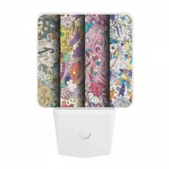 Night Light, Three Colorful Designs Are Displayed On A Wall. -Cute Night Light Shop 51c776108dbf7f283332f651dfb602671b2b98ef