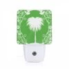 Night Light, A Green And White Picture Of A Palm Tree. -Cute Night Light Shop 525437d18eff73f0e829097d3b3d35403f9768ef