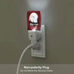 Night Light Set Of 2, A Red Background With A Halloween Theme. 6 Night Light Set Of 2, A Red Background With A Halloween Theme. -Cute Night Light Shop 53b7422675b1c49d735624d31a1c6607854e0637