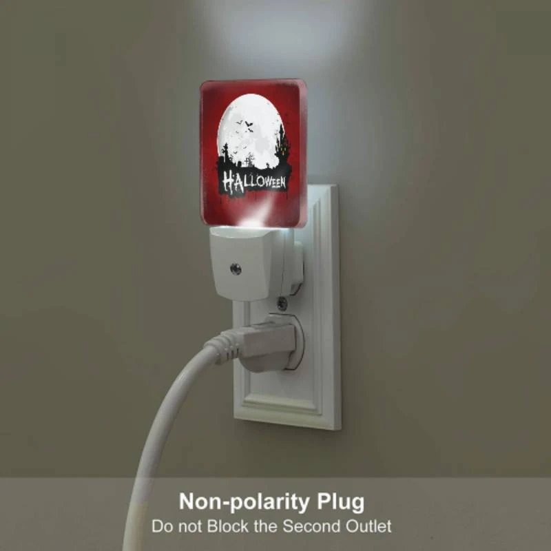 Night Light Set of 2, A red background with a Halloween theme. Night Light Set Of 2, A Red Background With A Halloween Theme. -Cute Night Light Shop 53b7422675b1c49d735624d31a1c6607854e0637