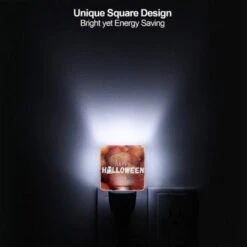 Night Light Set Of 2, A Pile Of Red And Orange Squash With A Caption That Reads "Happy Halloween." -Cute Night Light Shop 5403aca9cf76ab662999b8f4c105323362bc7409