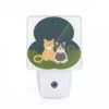 Night Light, Two Cats Are Sitting On The Grass At Night. 1 Night Light, Two Cats Are Sitting On The Grass At Night. -Cute Night Light Shop 56b8b27c31d320275519d725dd6461de3fb03fd0