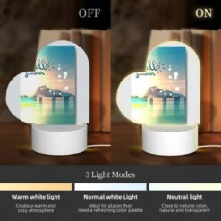 Love Acrylic Night Light, A Colorful Card With The Words "Hello Summer" Written On It. -Cute Night Light Shop 572f28ee6608ecf4707df20968588c9402bd32aa