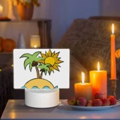 Rectangular Acrylic Night Light, A Cartoon Drawing Of A Sun -Cute Night Light Shop 57d91994cc5ee40837558f9e730997f5bd1fb385