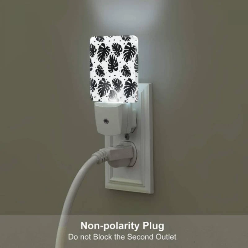 Night Light, A pattern of leaves on a black and white background. Night Light, A Pattern Of Leaves On A Black And White Background. -Cute Night Light Shop 58c394ee0d248cb5cd07ebe60cc27db58a2c6c31