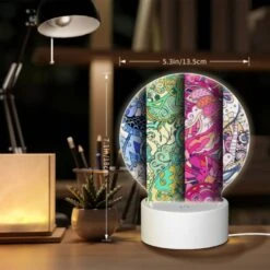 Round Acrylic Night Light, Four Different Colored Designs Of A Bird. -Cute Night Light Shop 58f9558d45531d019b4ab435d33948a34fcd30ef