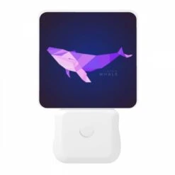 Night Light, A Purple And Pink Whale Is Shown In A Blue Background. -Cute Night Light Shop 59055a9f473c7aeb8c548673f9b163848cc78fbb