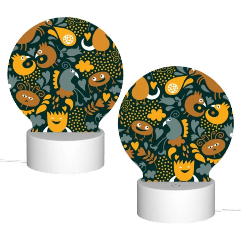 Round Acrylic Night Light, A colorful and detailed pattern of birds and flowers. Round Acrylic Night Light, A Colorful And Detailed Pattern Of Birds And Flowers. -Cute Night Light Shop 599eb33a7a63be58eb8317fcc176409ba27853b3