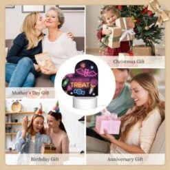 Love Acrylic Night Light, A Neon Sign That Says "trick Or Treat" On A Brick Wall. -Cute Night Light Shop 59fbbdf99d2fb01232c73af81ead4c5676564c3c