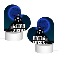 Love Acrylic Night Light, A Spooky Halloween Scene With A Haunted House And A Moon In The Background. -Cute Night Light Shop 5a01efa99b9d8caa4e4edea78db4248273aa25f0